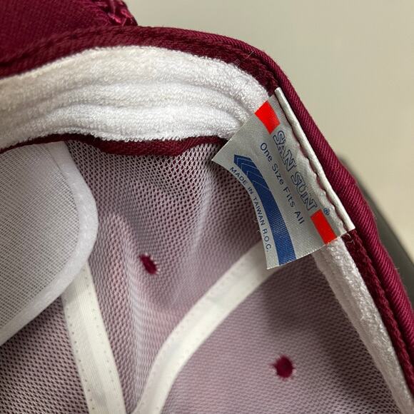 San Sun Victoria Texas DCA Surveying Co. red adjustable hat OS - Picture 6 of 9